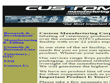 Tablet Screenshot of custom-mfg.com
